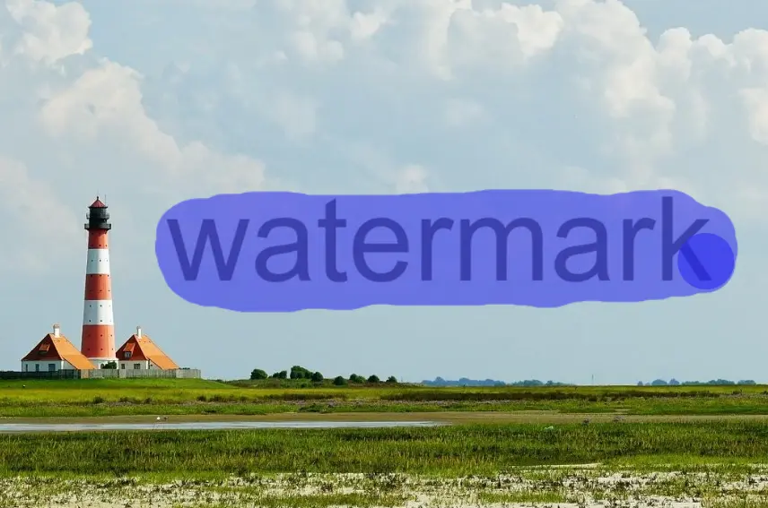 AI processing watermark removal